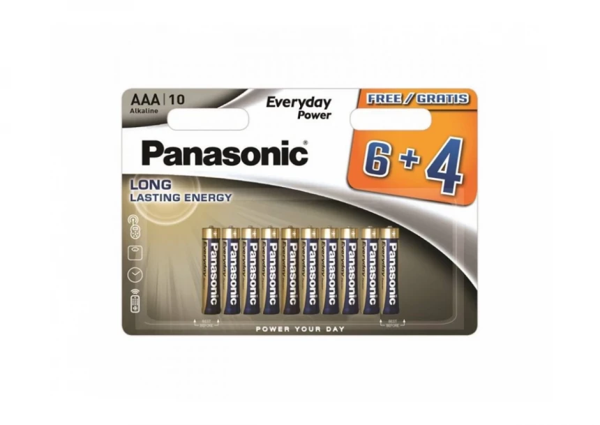 Panasonic baterije LR03EPS/10BW-AAA Alka...