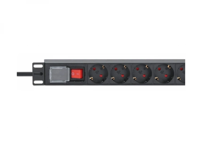 PDU kabl Intellinet 715126 19"/1U sa 8 utilnica/prekidač/2m