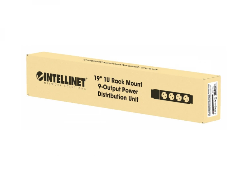 PDU kabl Intellinet 715133 19"/1U sa 9 utilnica/prekidač/2m