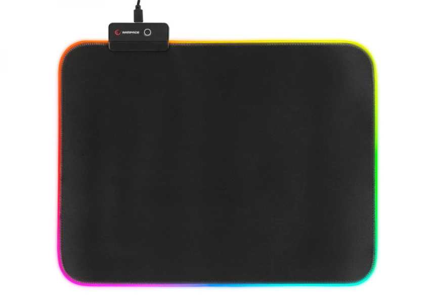 Podloga za miš Rampage MP-21 252x328x3mm crna RGB