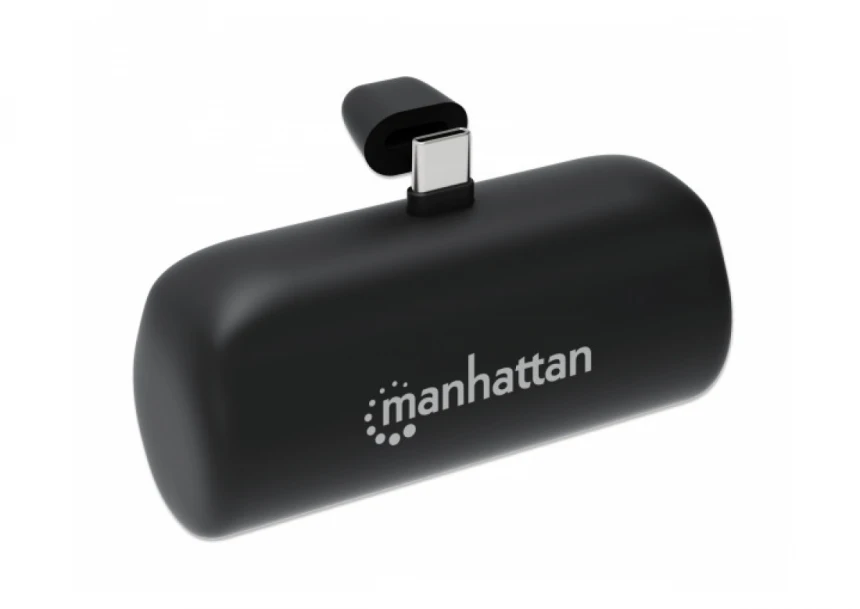 Powerbank Manhattan 1026336 5000mAh 10W/Black/USB-C
