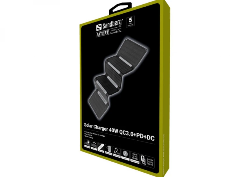 Powerbank Sandberg 420-67 Solar Charger 40W QC3.0+PD+DC