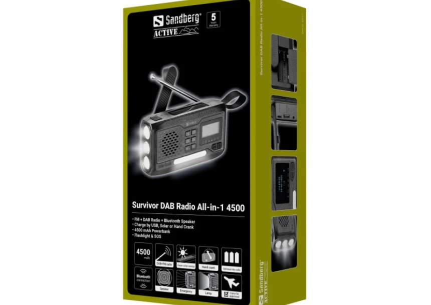 Powerbank Sandberg 421-17 Survivor DAB Radio All-in-1 4500mAh