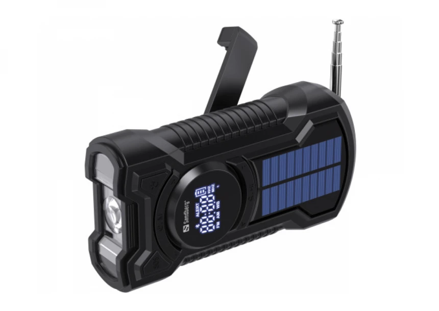 Powerbank Sandberg AIO 421-03 radio/zvučnik/solarni punjač/5000mAh