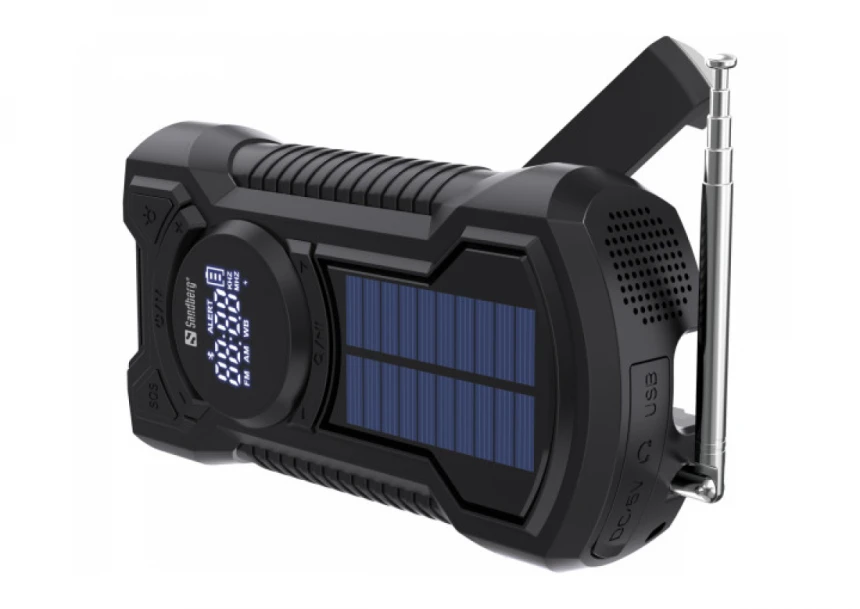 Powerbank Sandberg AIO 421-03 radio/zvučnik/solarni punjač/5000mAh