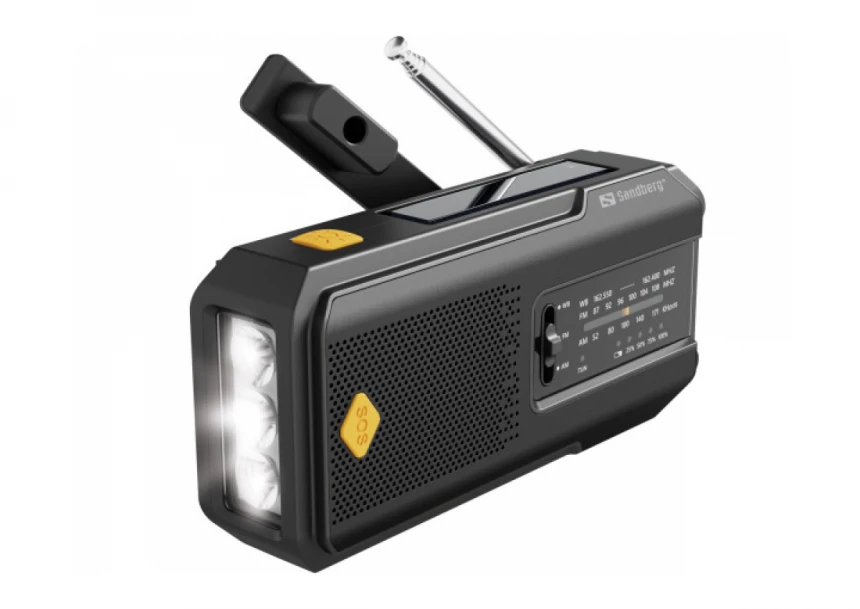 Powerbank Sandberg AIO 421-04 radio/zvučnik/solarni punjač/2000mAh