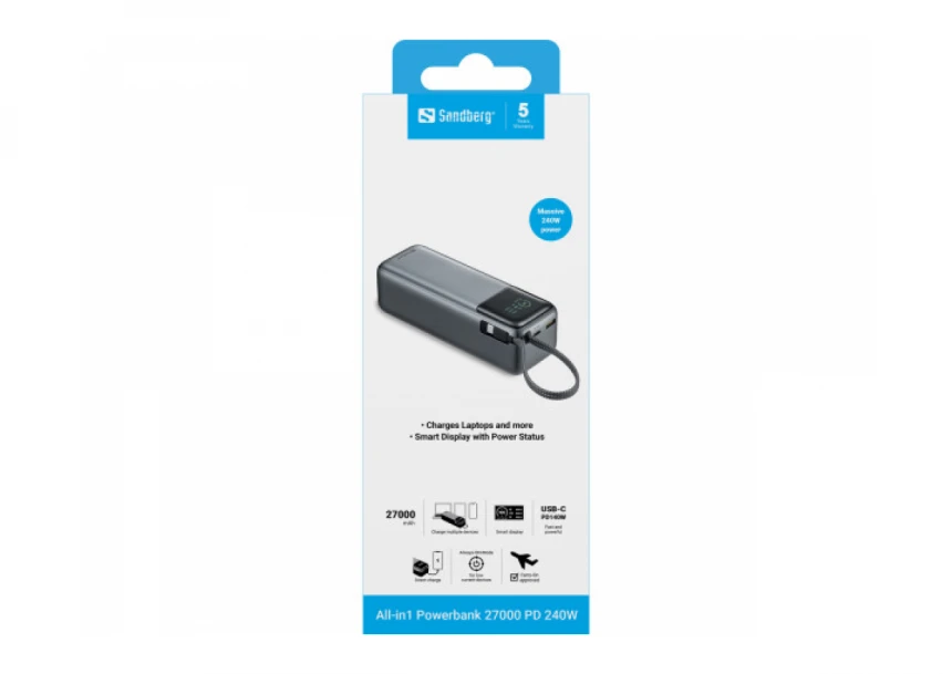 Powerbank Sandberg All in1 421-31 27000mAh PD240W