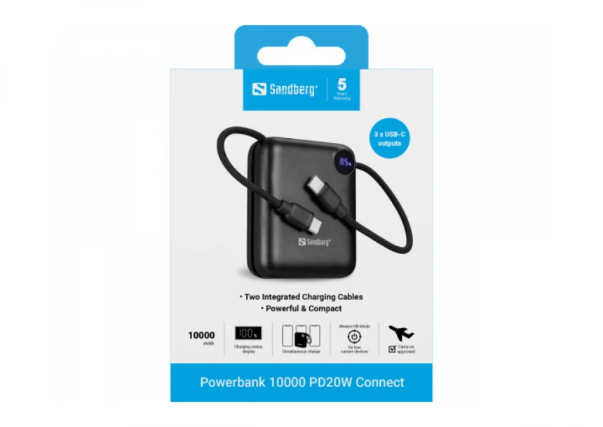 Powerbank Sandberg Connect 421-26 10000mAh PD20W