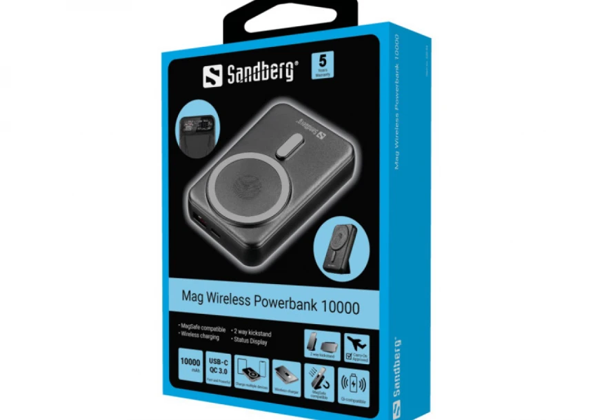 Powerbank Sandberg Mag 420-94 10000mAh Wireless 15W