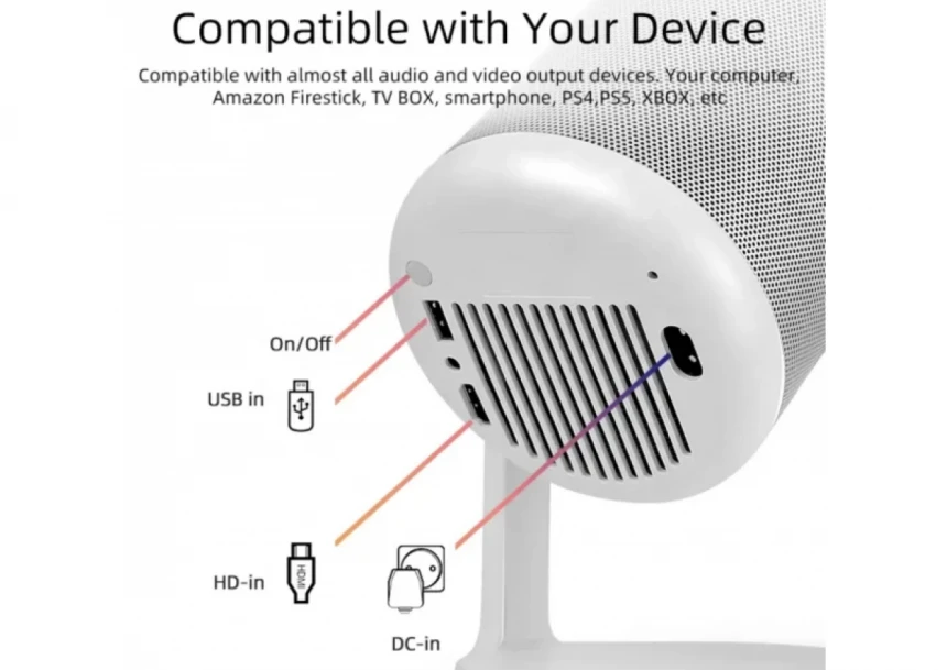 Projektor Zeus N1 PRO FHD 1920X1080/LED LCD/5000 LUM(200 ANSI)/WiFi/mirac/HDMI/USB/zvuč/Andr 11