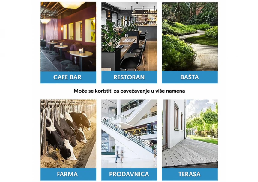 PROSTO ventilator sa raspršivačem 41 l