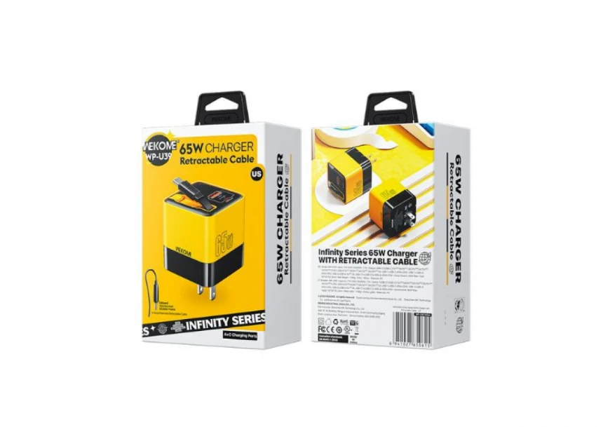 Punjac WEKOME WP-U39 65W GaN Yellow