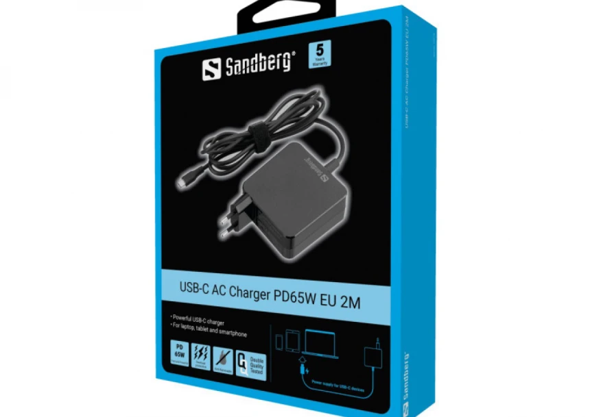 Punjač za laptop Sandberg AC 65W USB-C 135-79