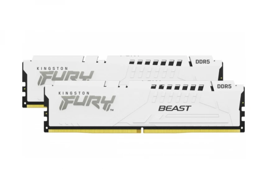 RAM DIMM DDR5 32GB (2x16GB) 5200MHz Kingston Fury Beast White KF552C40BWK2-32