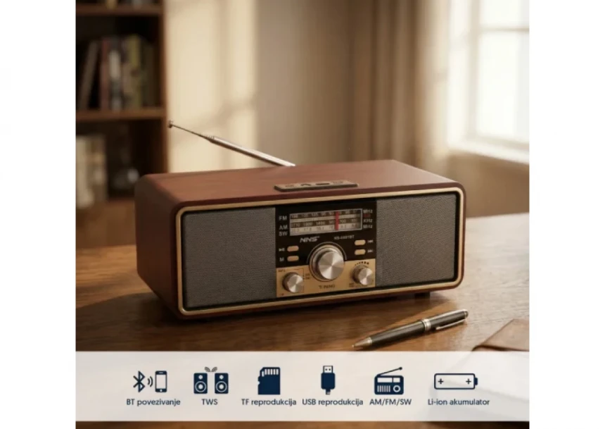 Retro bluetooth radio Elementa 6681BT/B