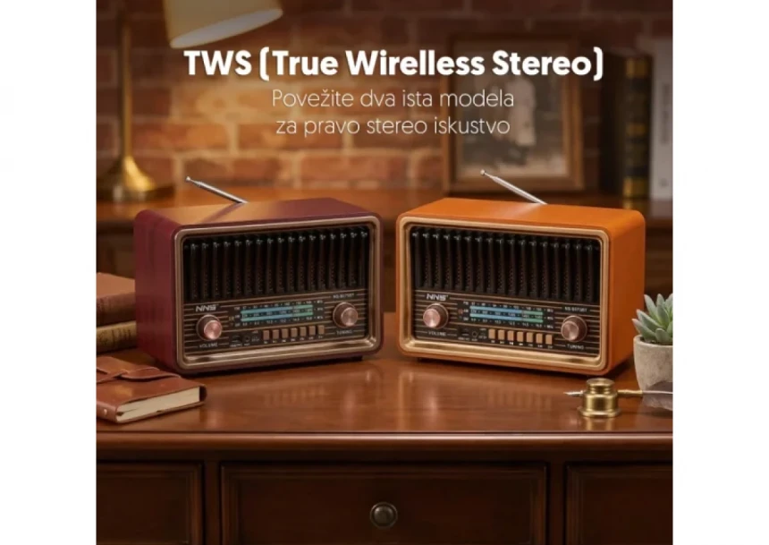 Retro RGB Bluetooth Radio 8075BT