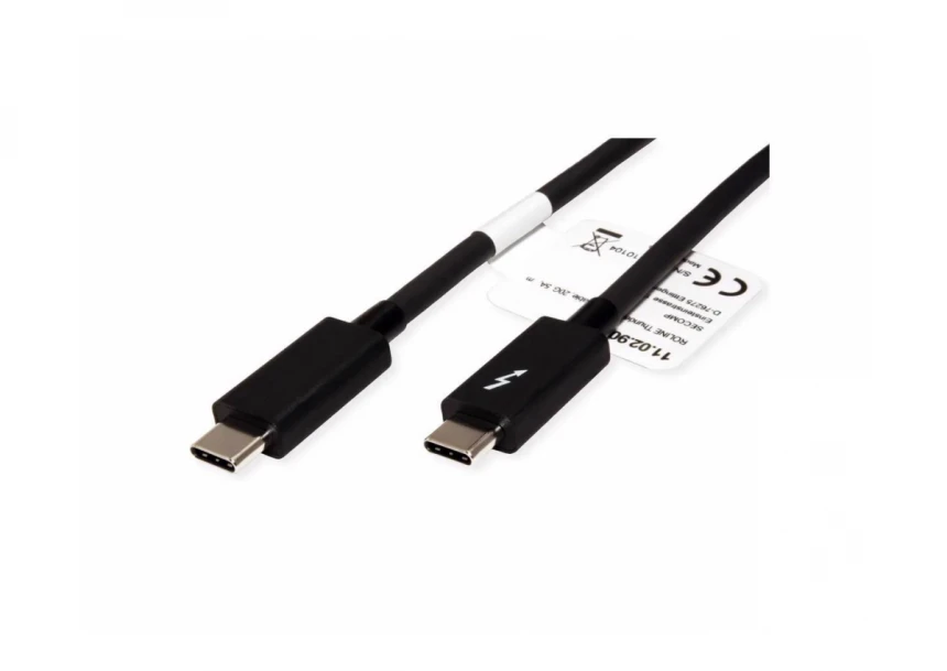 ROLINE Thunderbolt™ 3 Cable 20GBit/s 5A M/M crna 2 m