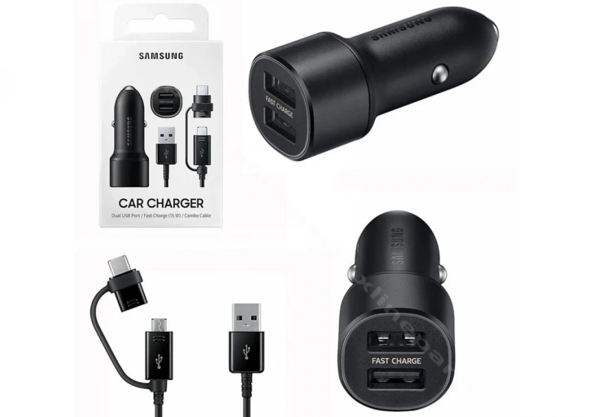 Samsung auto punjač 15W 2xUSB-A + combo ...