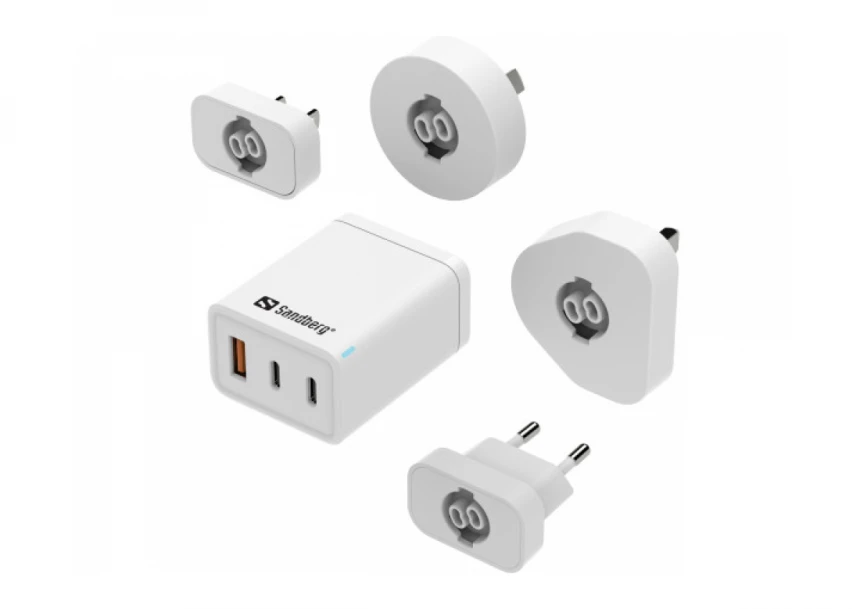 Sandberg 3in1 TravelCharger USB-C/A 65W 441-59