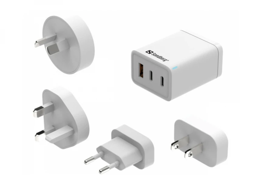 Sandberg 3in1 TravelCharger USB-C/A 65W 441-59