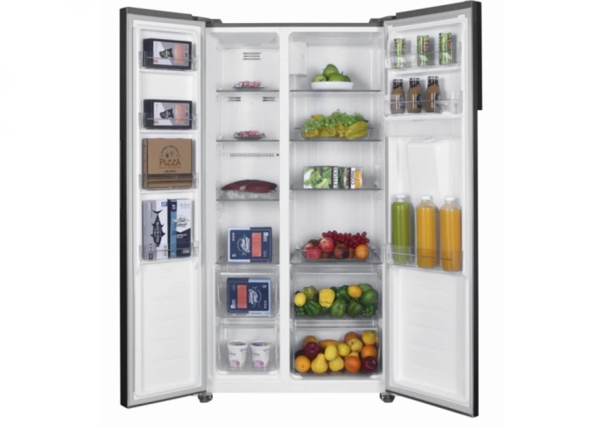 SBS frižider HEINNER  HSBS-H439NFXWDE++ 439l/NoFrost/90x177/inverter/Inox