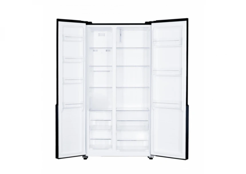 SBS frižider HEINNER HSBS-H442NFBKE++  442l/NoFrost/90x177/Inverter/crni