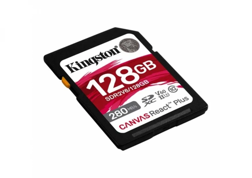 SD Card 128GB Kingston SDR2V6/128GB class 10 HD/2K/4K 280Mbs/100MBs