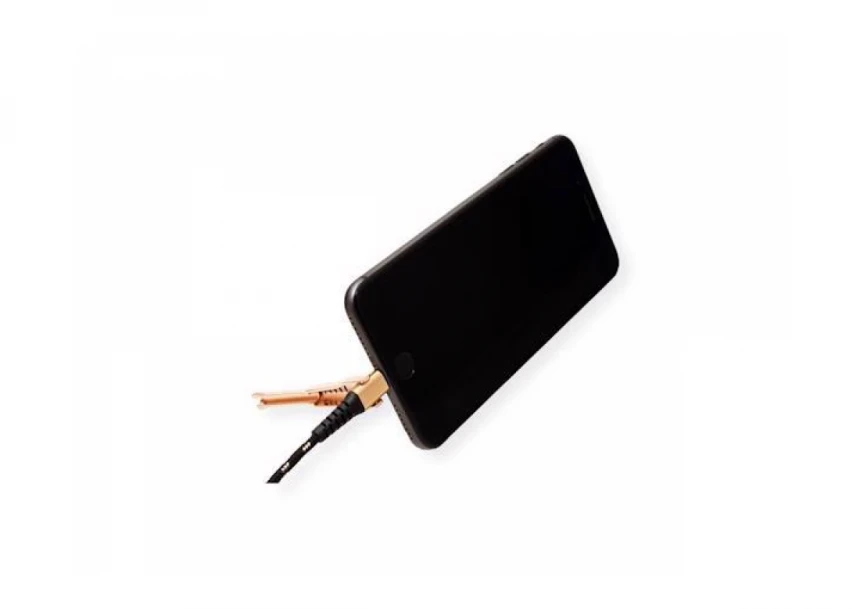 Secomp Roline GOLD Lightning to USB Cable for iPhone, iPod, iPad, with Smartphone support function, 1 m