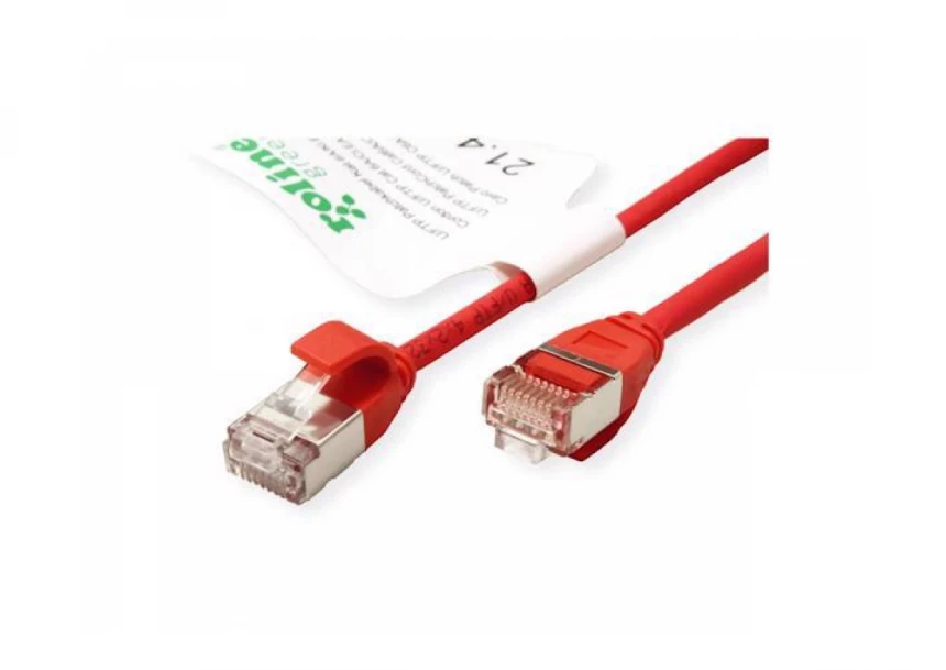 Secomp Roline GREEN U/FTP Data Center PatchCord 6A Slim LSOH crveni 0.5m