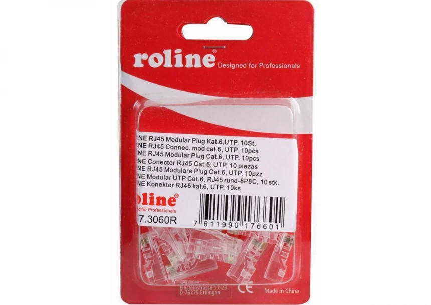 Secomp Roline Konektor UTP RJ45 Cat6 10 kom
