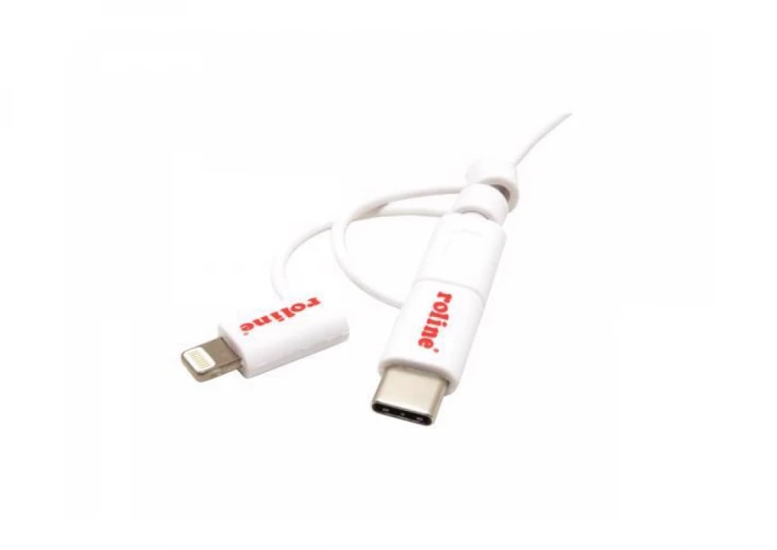 Secomp Roline USB 2.0 Charge & Sync A micro B + 8 pin + C m/m 1.0m