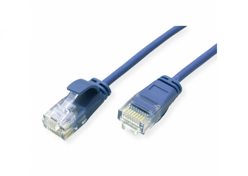 Secomp Roline UTP Data Center PatchCord Slim Cat6a LSOH blue 0.5m