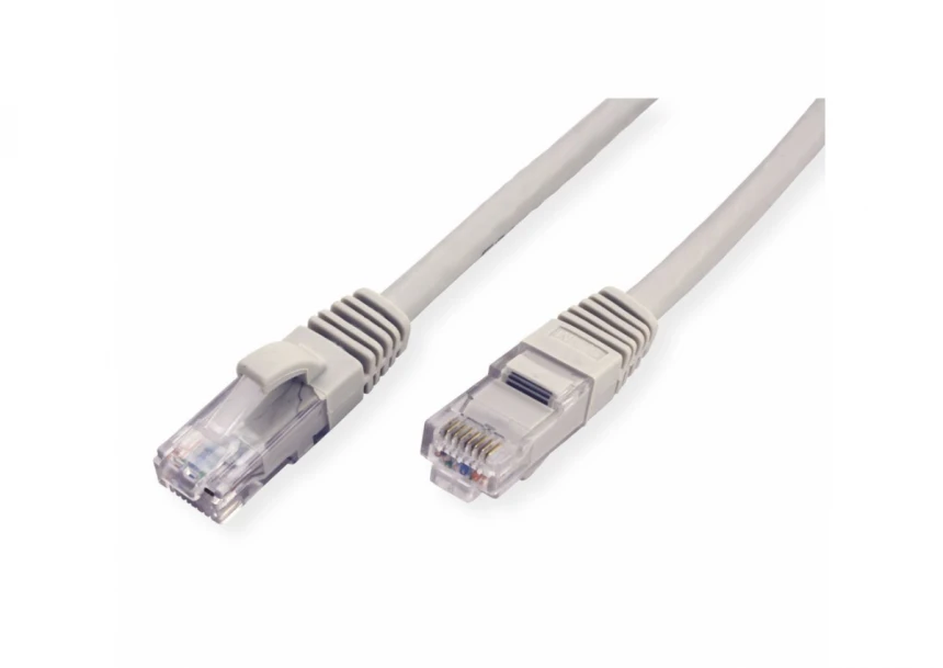 Secomp Value UTP Patch Cord Cat.6A Class EA grey 0.3m