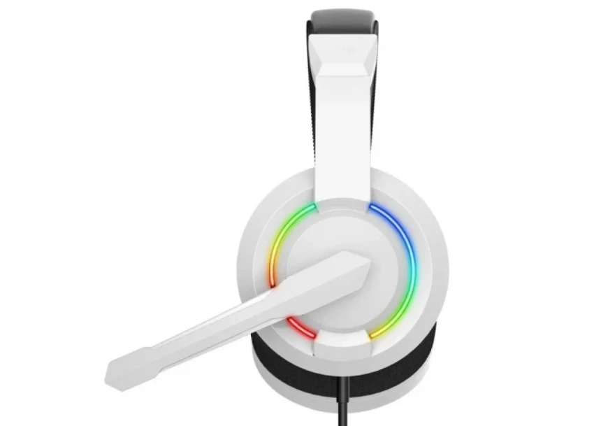 Slušalice sa mikrofonom Baracuda HYDRA 40mm/Multiplatform/RGB/Bela