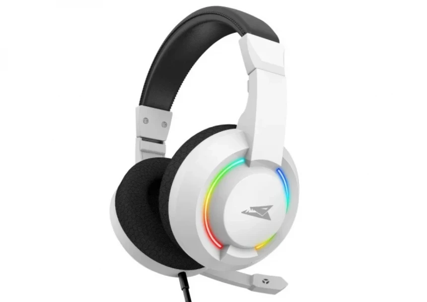 Slušalice sa mikrofonom Baracuda HYDRA 40mm/Multiplatform/RGB/Bela