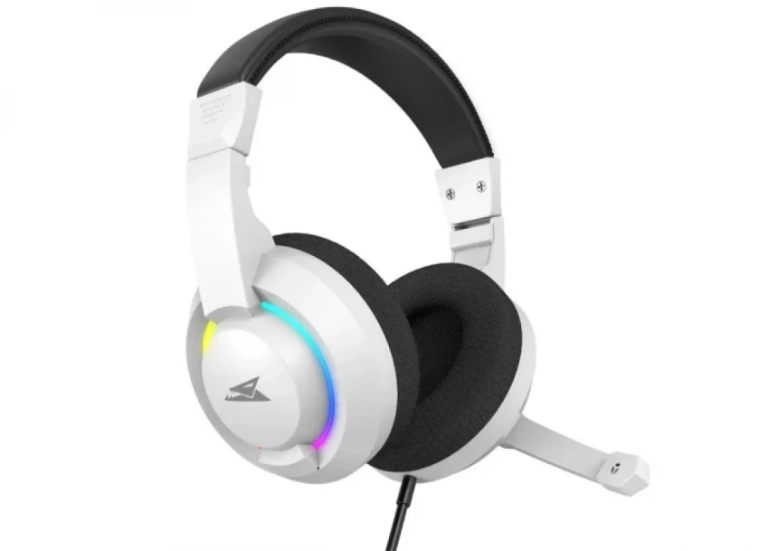 Slušalice sa mikrofonom Baracuda HYDRA 40mm/Multiplatform/RGB/Bela