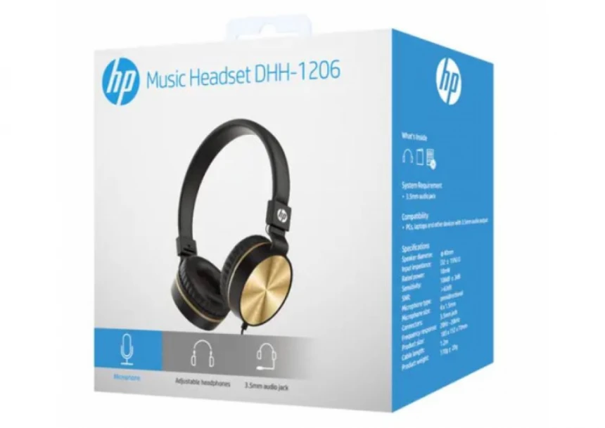 Slusalice sa mikrofonom HP DHH-1206-BK 3.5mm