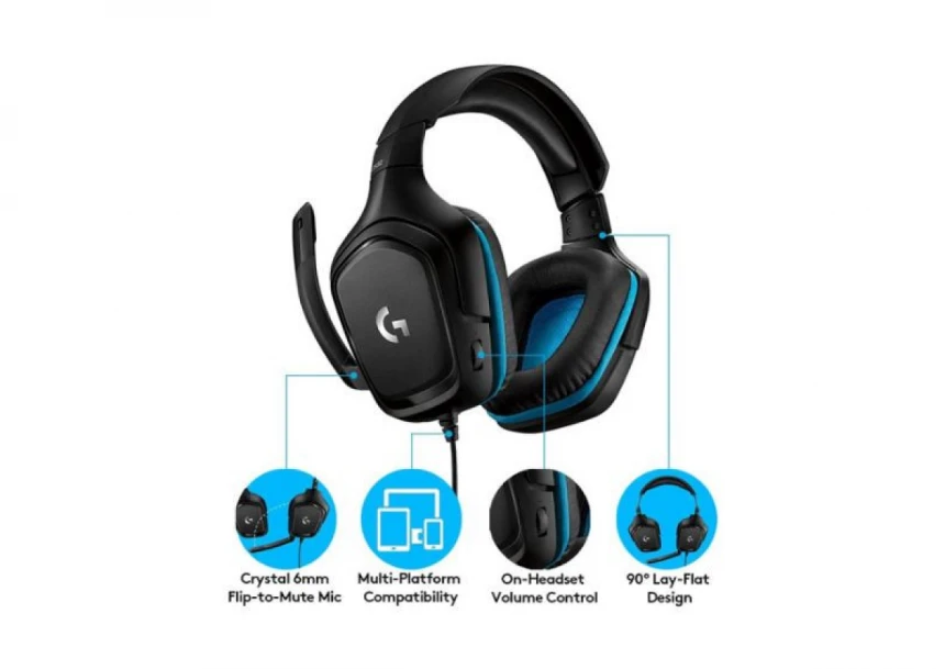 Slusalice sa mikrofonom Logitech G432 981-000770