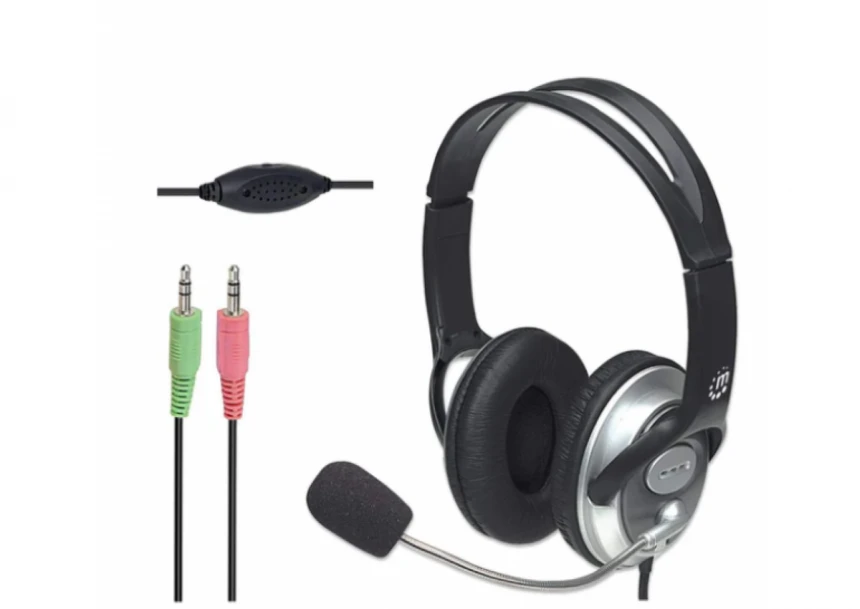 Slušalice sa mikrofonom Manhattan Classic 175555, black