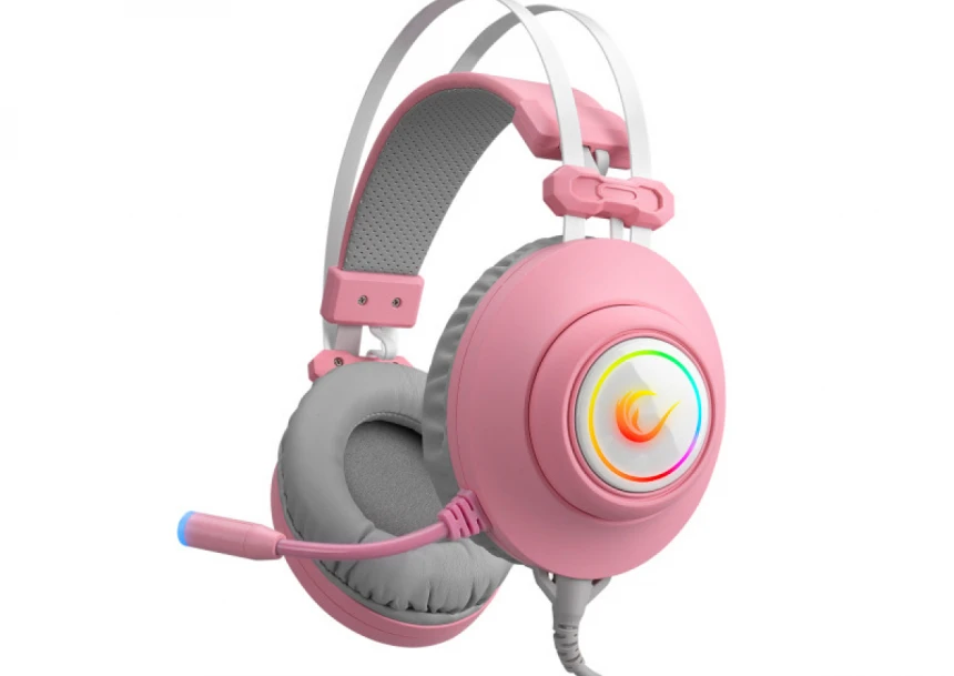 Slušalice sa mikrofonom Rampage RM-K1 PULSAR 7.1 USB + 3.5mm roze