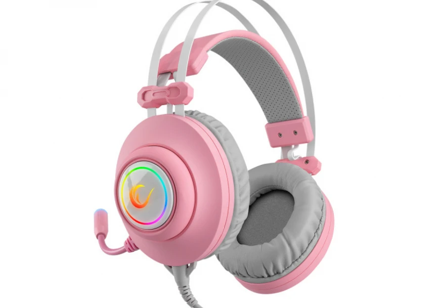 Slušalice sa mikrofonom Rampage RM-K1 PULSAR 7.1 USB + 3.5mm roze