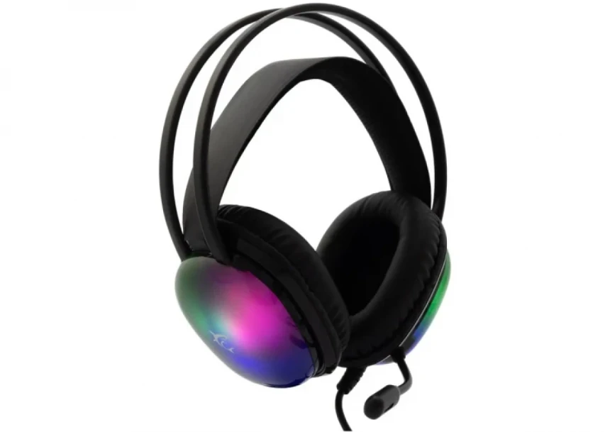 Slušalice sa mikrofonom White Shark PEACOCK 50mm/Multiplatform/RGB/Crna