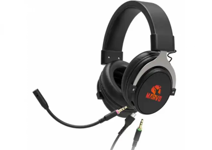 Slušalice sa odvojenim mikrofonom Marvo HG9052 7.1 RGB USB, crveno pozadinsko osvetljenje
