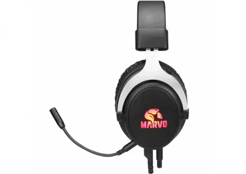 Slušalice sa odvojenim mikrofonom Marvo HG9052 7.1 RGB USB, crveno pozadinsko osvetljenje