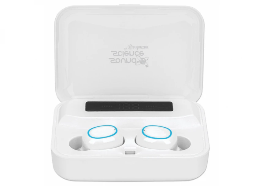 Slušalice TWS Manhattan 180399 Bluetooth 5.0 bele