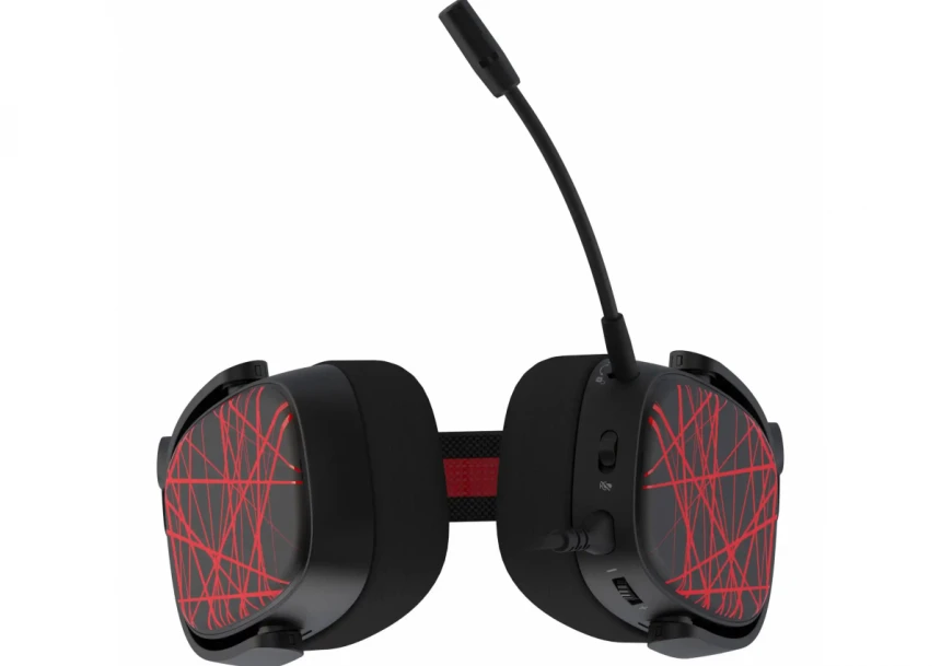 Slušalice YENKEE YHP 3040 VECTOR crno/crvena