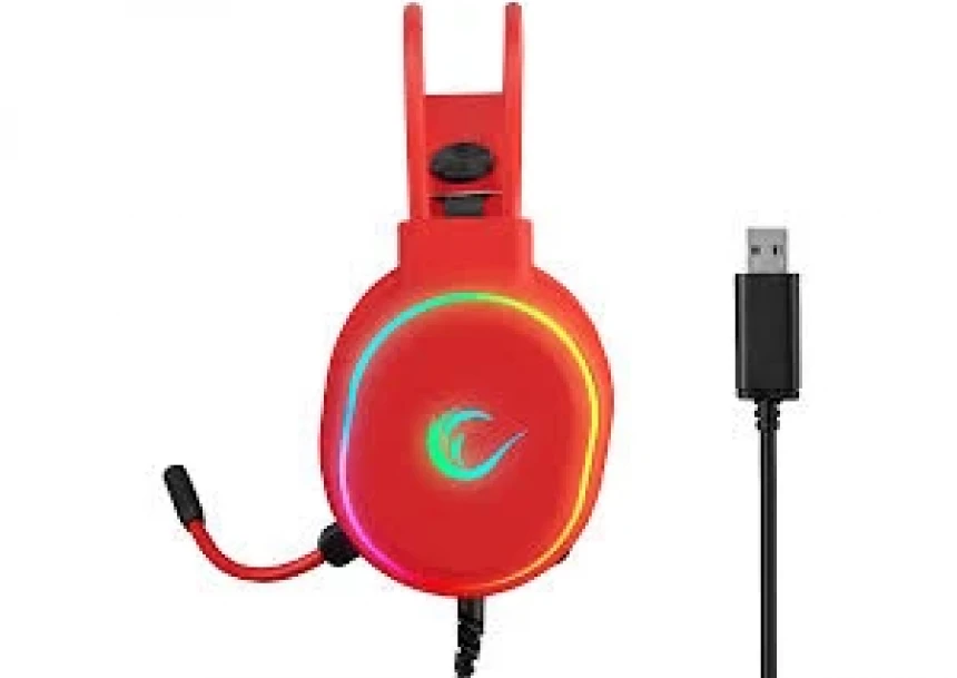 Slušalice žične gaming Rampage ROGUE RGB crvene 35132