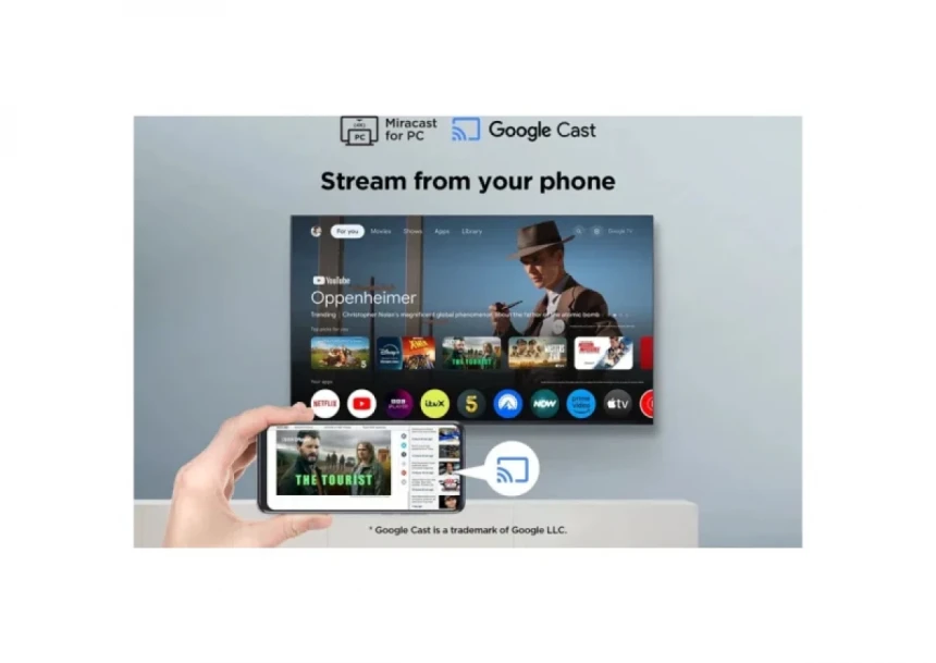 SMART LED TV 55 TCL 55V6C 3840x2160/4K/UHD/DVB-T2/C/S2/Google TV