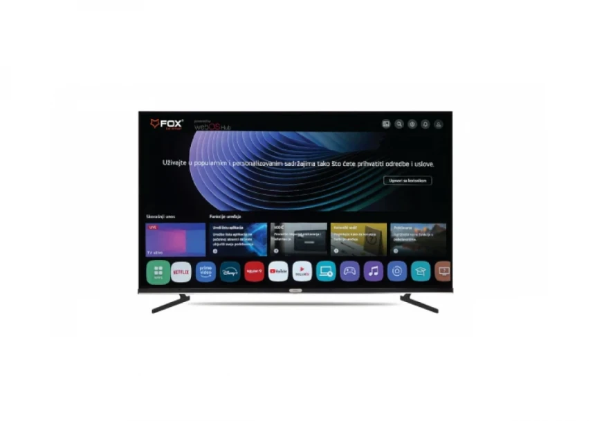 SMART LED TV 65 FOX 65WOS626D 3840x2160/4K/UHD/ATV/DTV-C/T/T2/S/S2 webOS