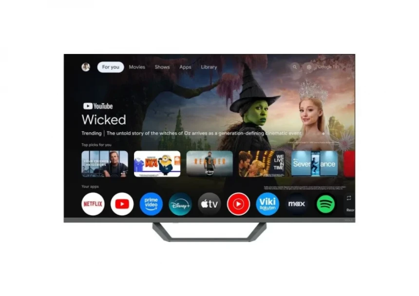 SMART QLED TV 43 Tesla Q43E655GUS 3840x2160/4K/DVB-T2/Bluetooth/WiFi/Frameless/GoogleTV